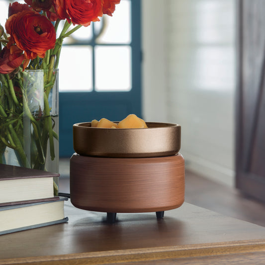 Pewter Walnut 2-In-1 Classic Fragrance Warmer